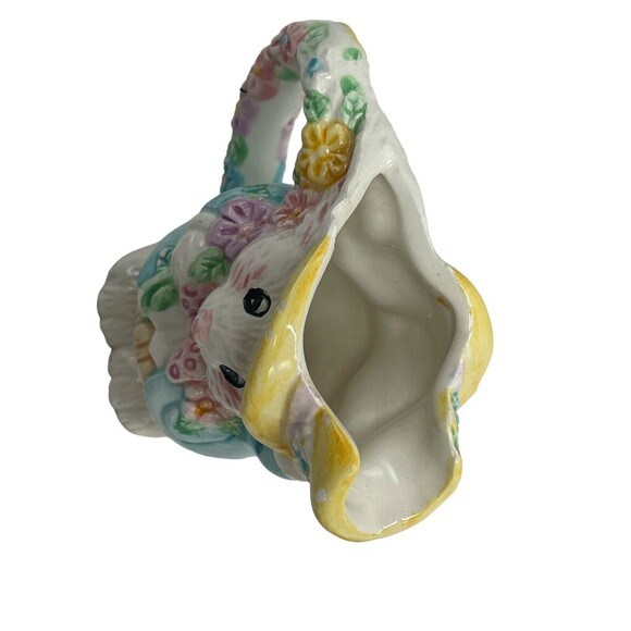 Mercuries Bunnies Creamer & Sugar 1994 Tea Party Childs Easter Decor Vintage - Picture 9 of 16